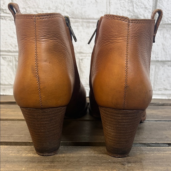 Madewell brown leather side zip Billie Ankle booties size 9 - Picture 3 of 9
